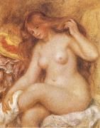 Pierre-Auguste Renoir Bather with Long Blonde painting